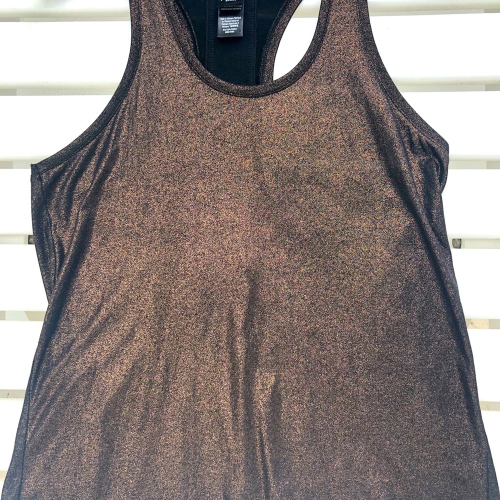 Victoria’s Secret Sport bronze shimmer tank top